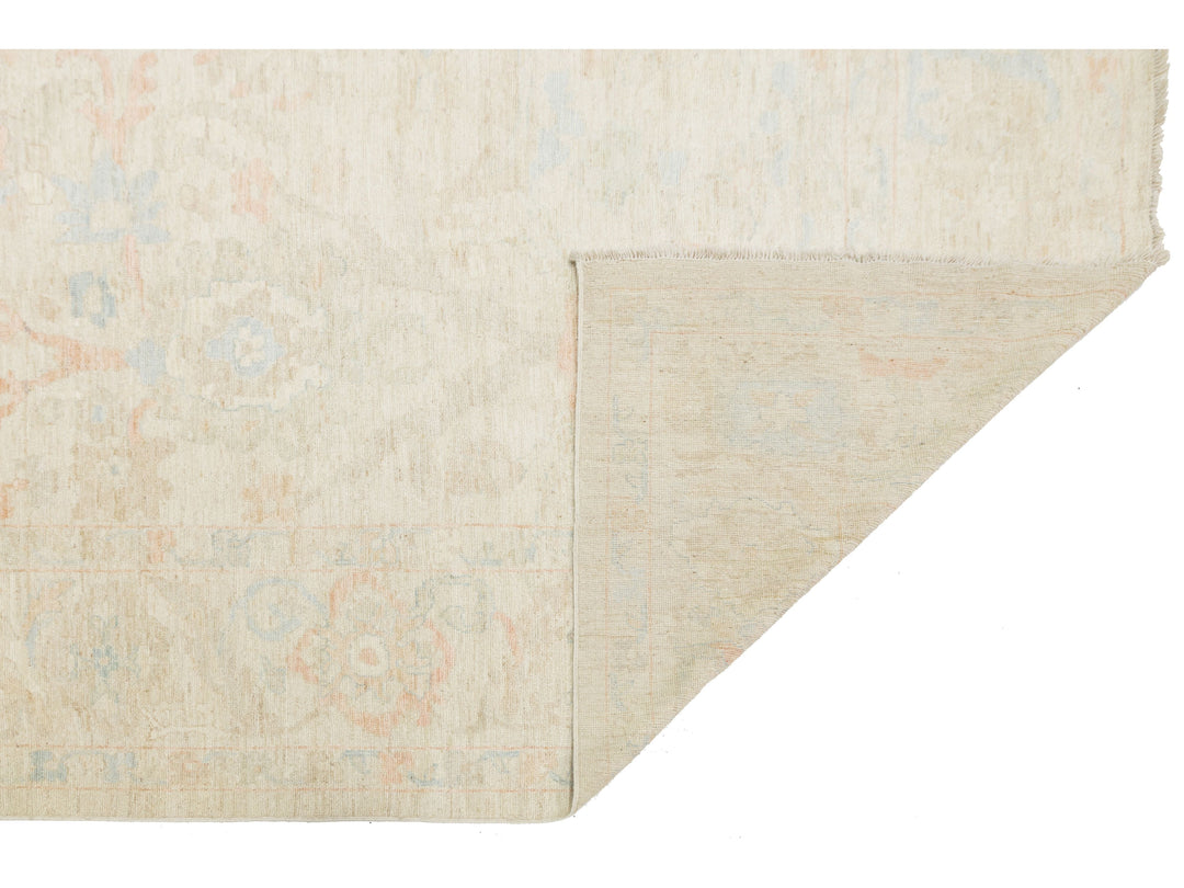 Modern Oushak Wool Rug 12 X 15