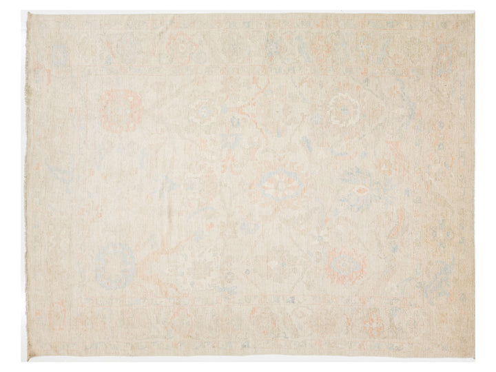 Modern Oushak Wool Rug 12 X 15