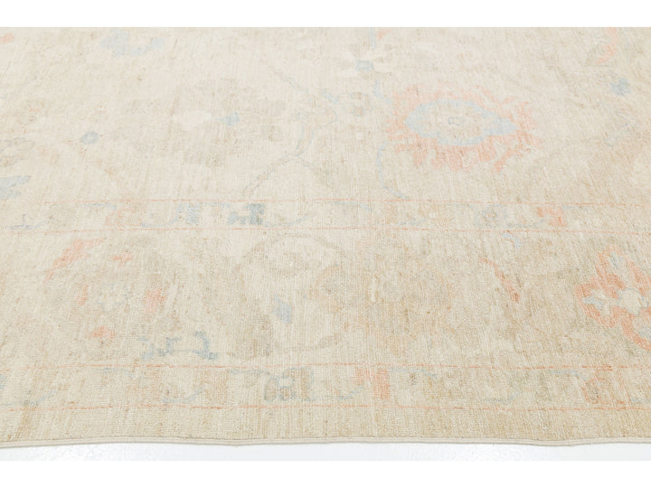 Modern Oushak Wool Rug 12 X 15