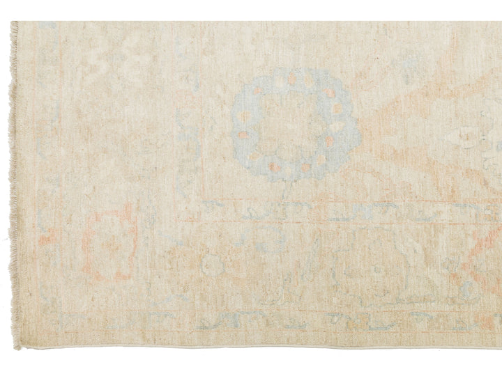 Modern Oushak Wool Rug 12 X 15