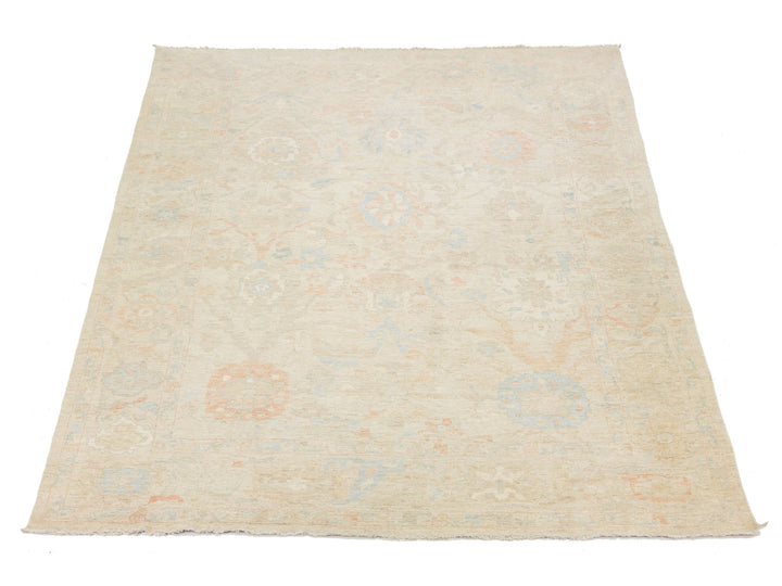 Modern Oushak Wool Rug 12 X 15