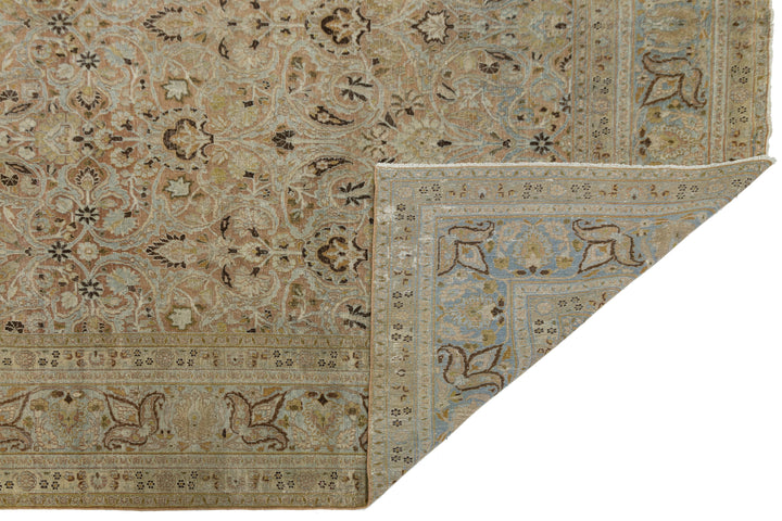 Antique Tabriz Wool Rug 12 X 16