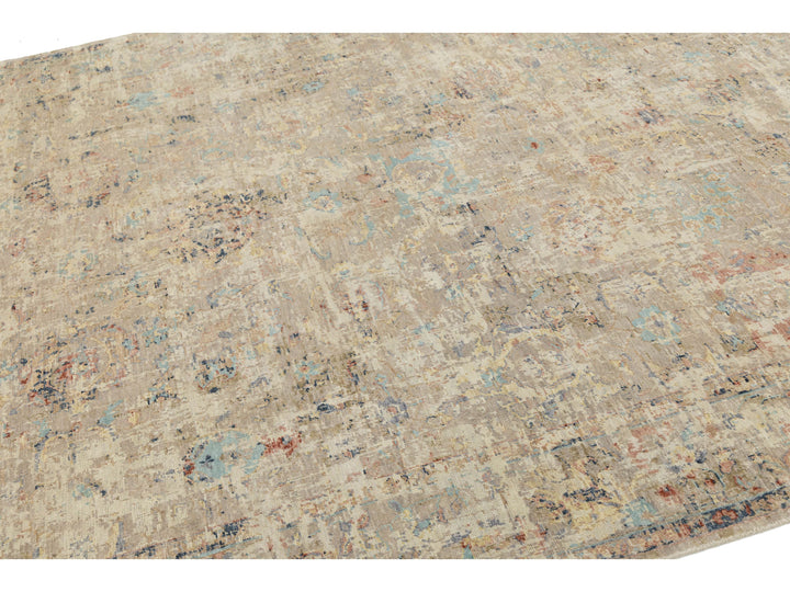 Modern Abstract Wool Rug 8 X 10