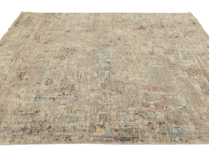 Modern Abstract Wool Rug 8 X 10