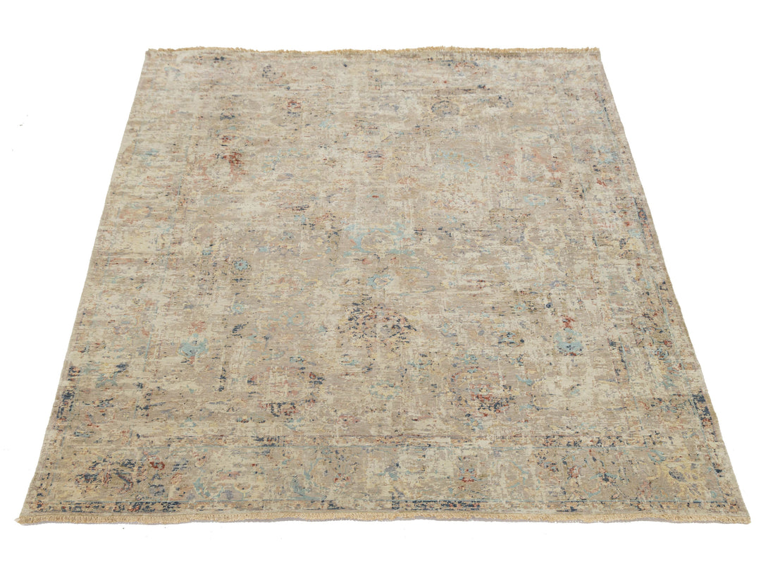 Modern Abstract Wool Rug 8 X 10