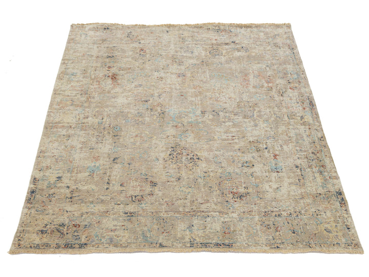 Modern Abstract Wool Rug 8 X 10