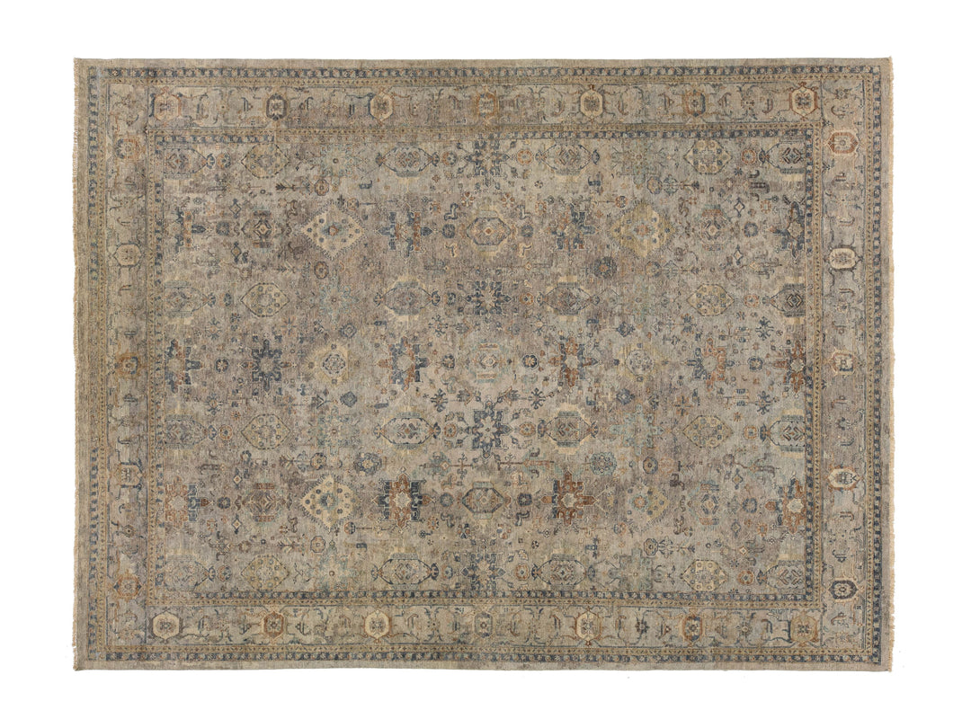 Modern Tabriz Wool Rug 11 X 15