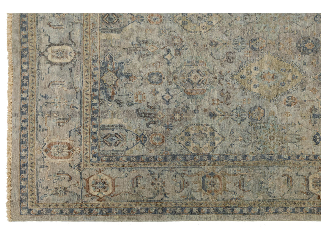 Modern Tabriz Wool Rug 11 X 15