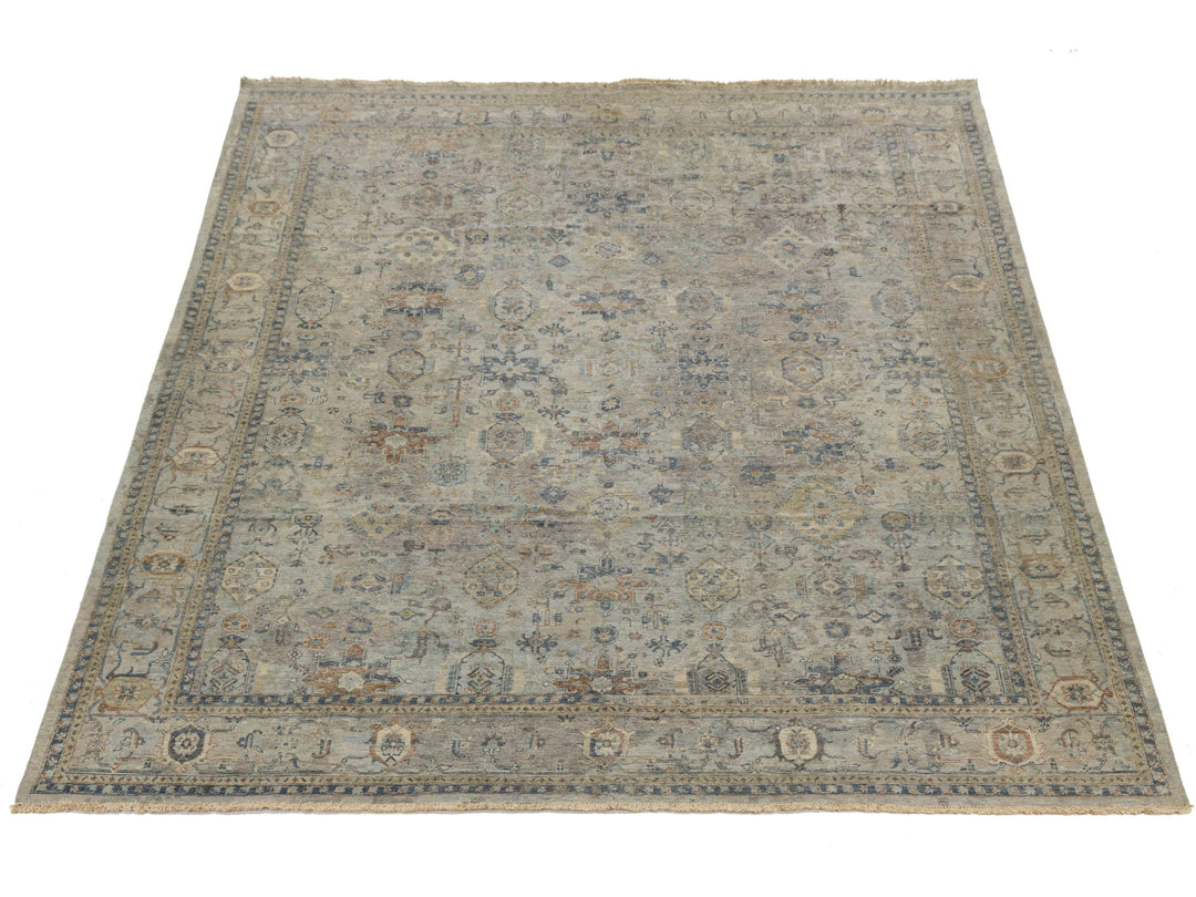 Modern Tabriz Wool Rug 11 X 15