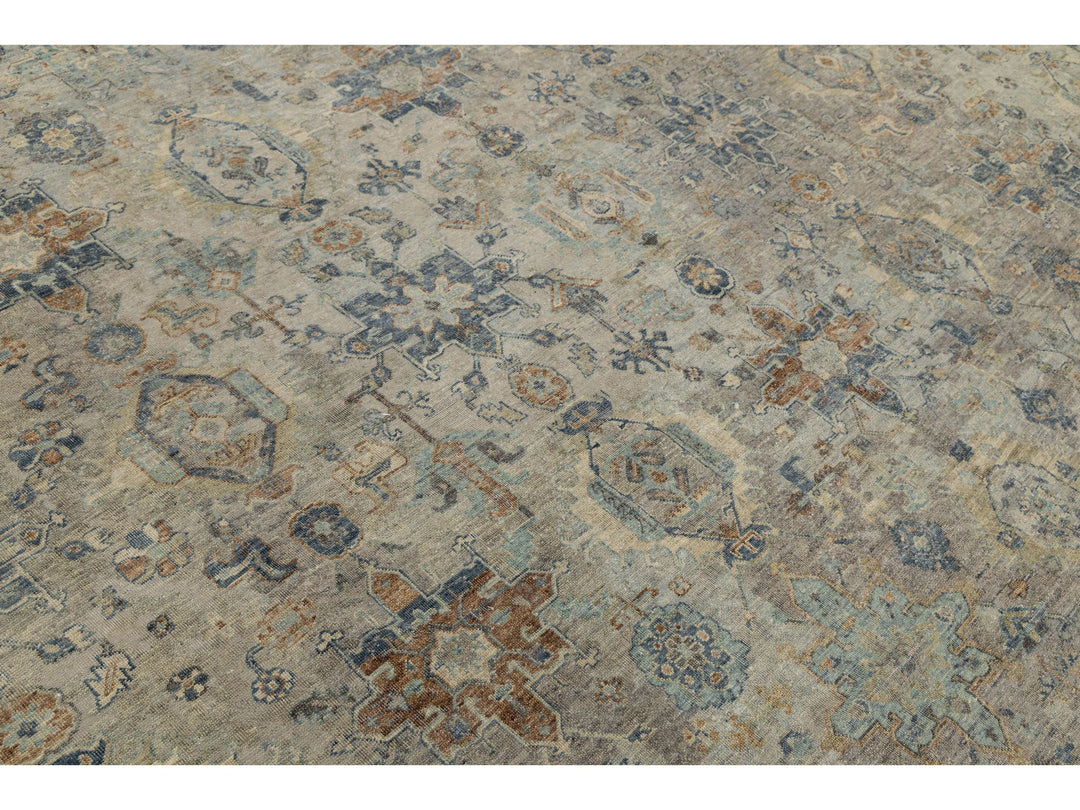 Modern Tabriz Wool Rug 11 X 15