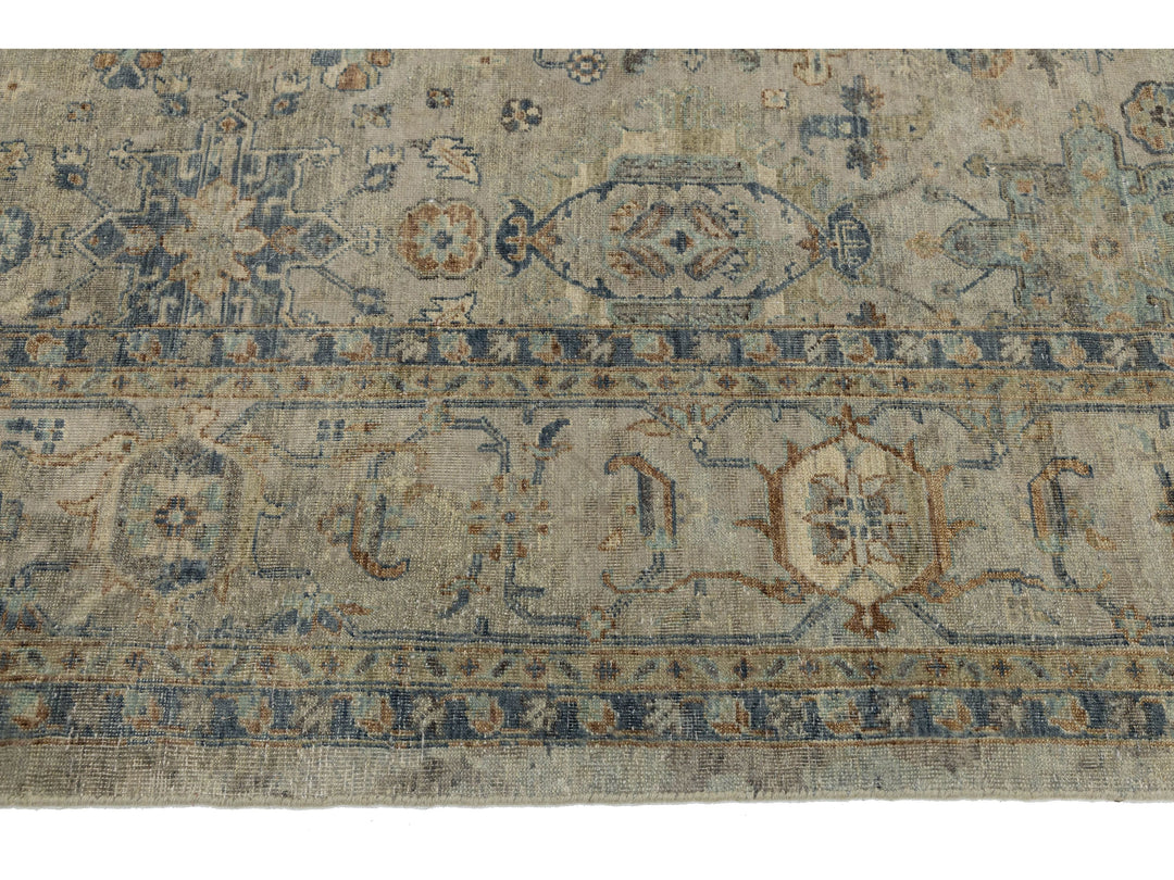 Modern Tabriz Wool Rug 11 X 15