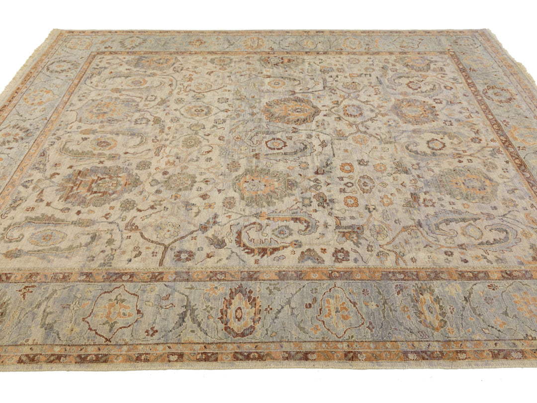 Modern Tabriz Wool Rug 8 X 10
