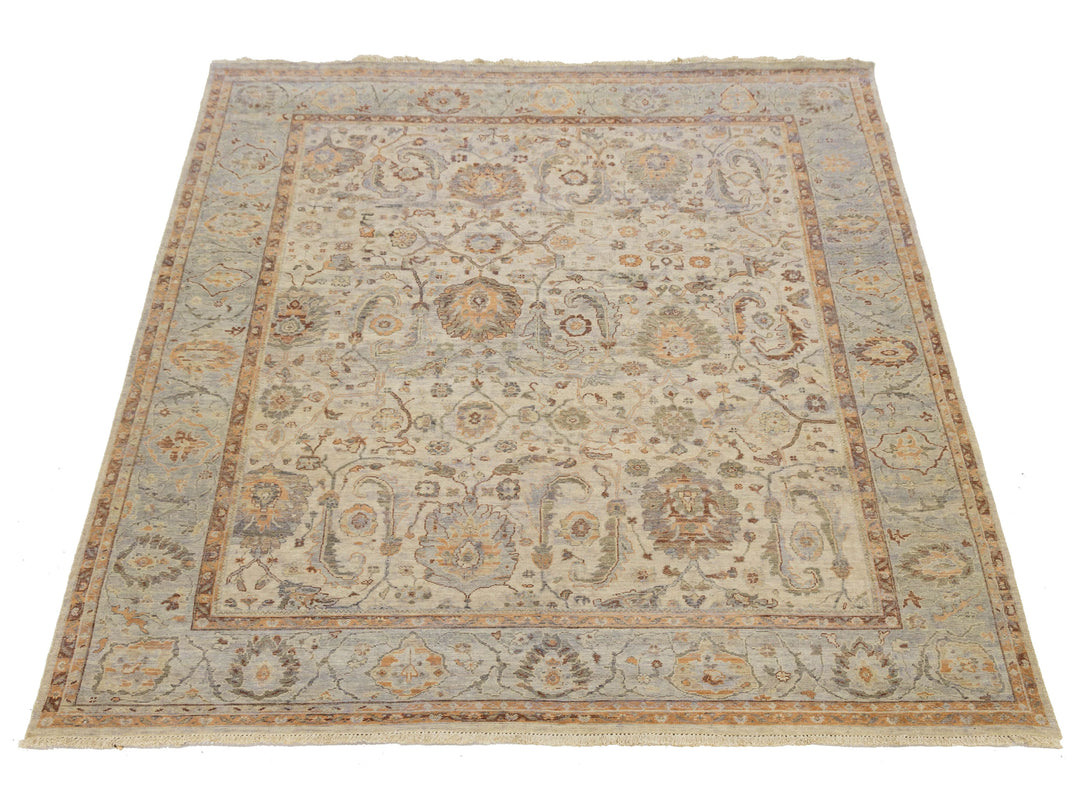 Modern Tabriz Wool Rug 8 X 10