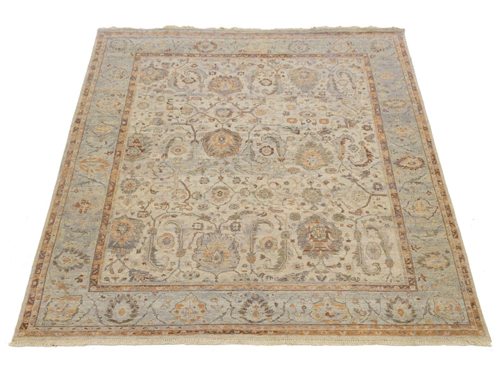 Modern Tabriz Wool Rug 8 X 10