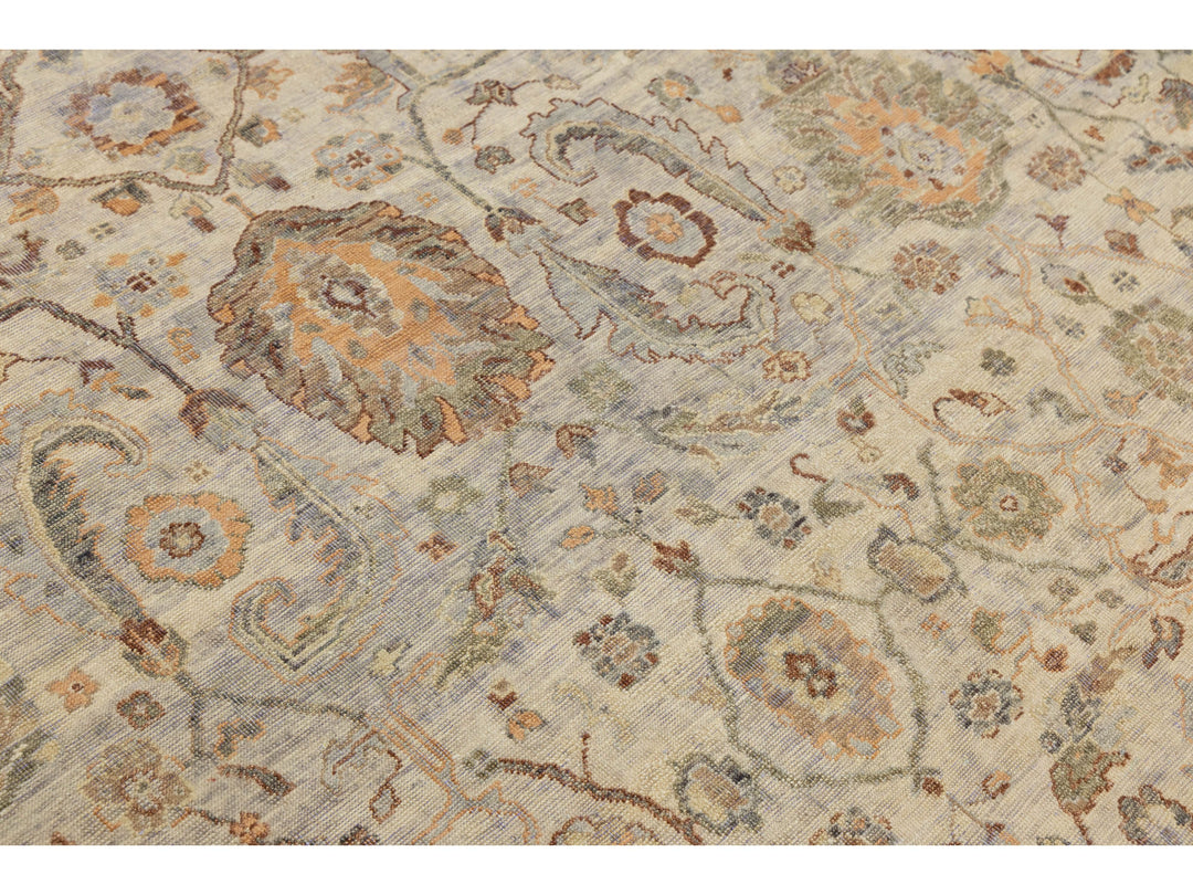 Modern Tabriz Wool Rug 8 X 10