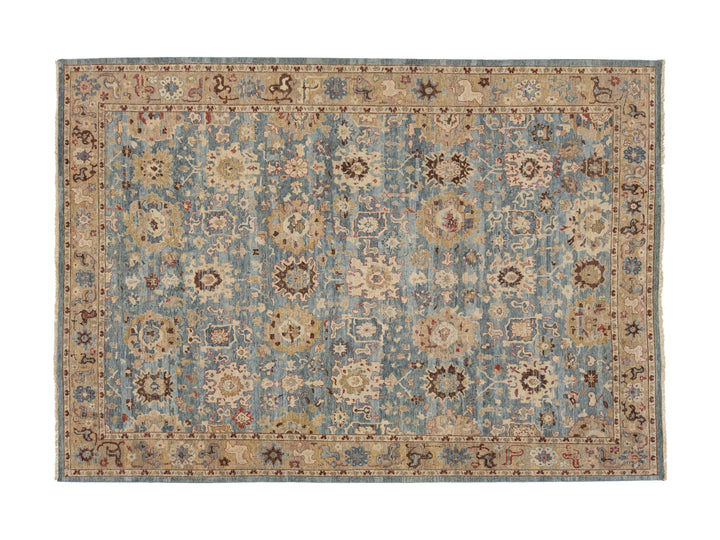 Modern Tabriz Wool Rug 10 X 14
