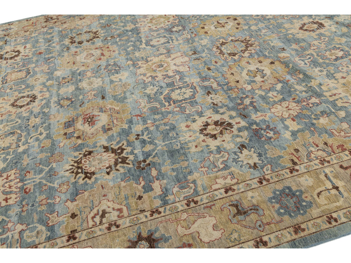 Modern Tabriz Wool Rug 10 X 14