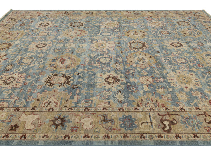 Modern Tabriz Wool Rug 10 X 14
