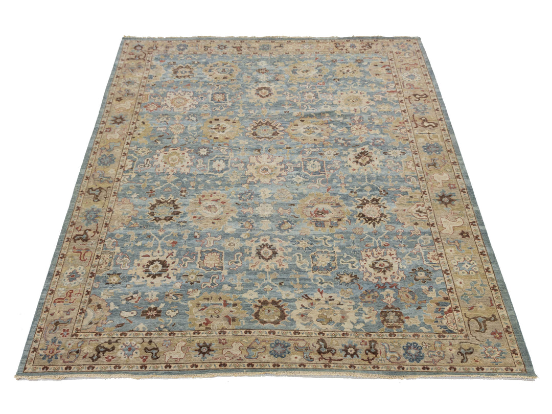 Modern Tabriz Wool Rug 10 X 14