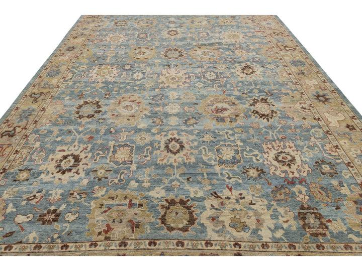 Modern Tabriz Wool Rug 10 X 14