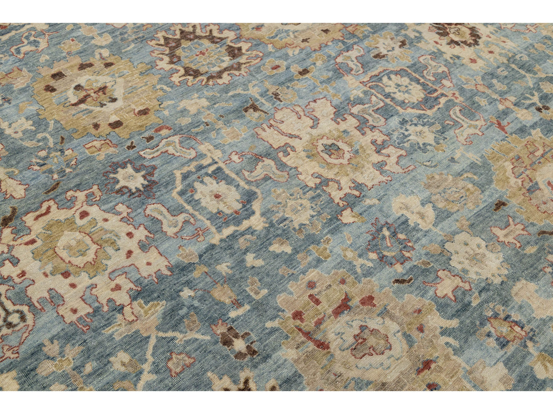 Modern Tabriz Wool Rug 10 X 14