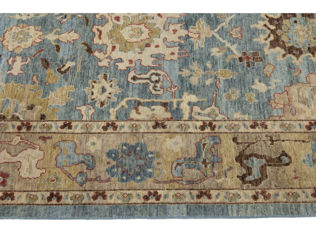 Modern Tabriz Wool Rug 10 X 14