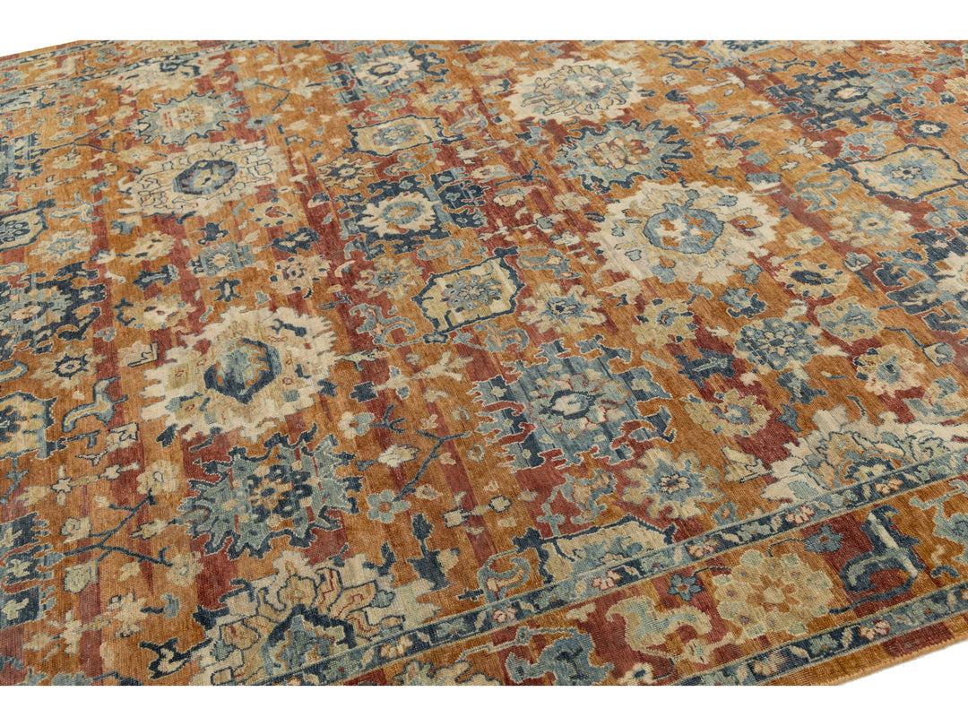 Modern Tabriz Wool Rug 9 X 11