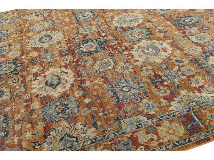 Modern Tabriz Wool Rug 9 X 11