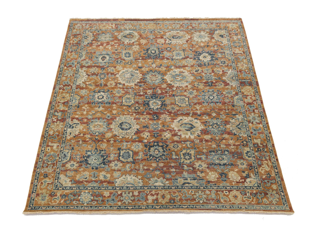Modern Tabriz Wool Rug 9 X 11