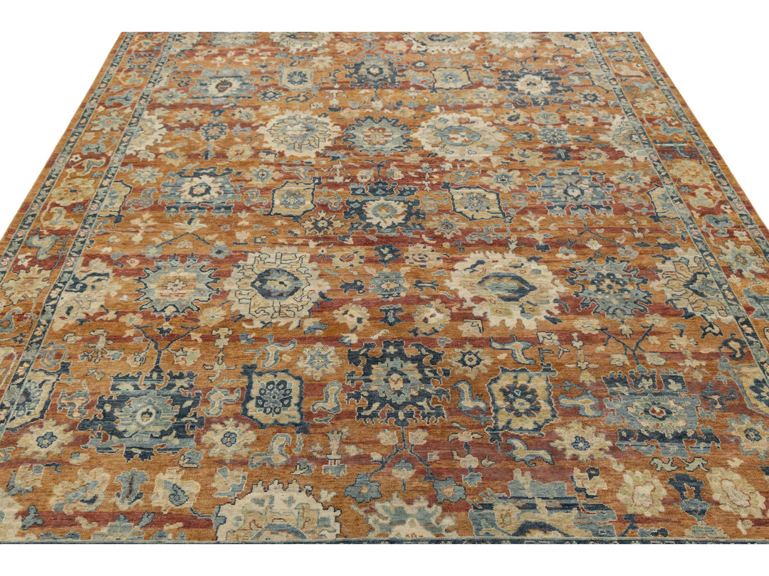Modern Tabriz Wool Rug 9 X 11