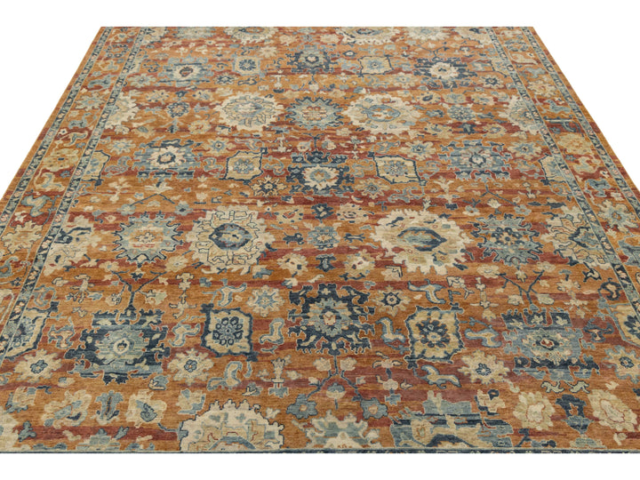 Modern Tabriz Wool Rug 9 X 11