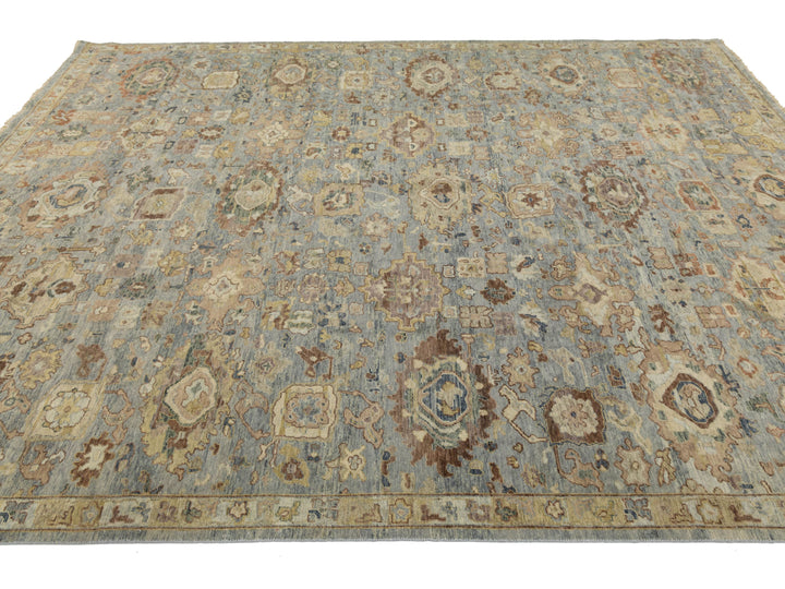 Modern Transitional Wool Rug 9 X 11