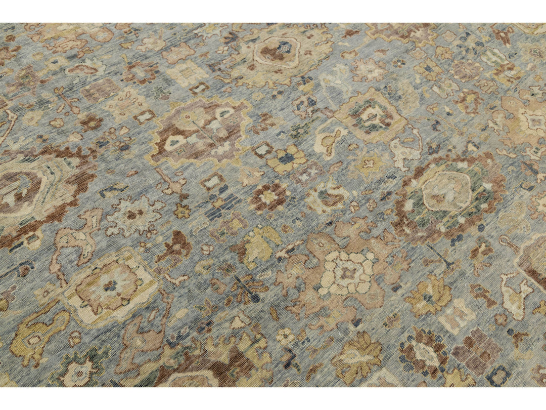 Modern Transitional Wool Rug 9 X 11