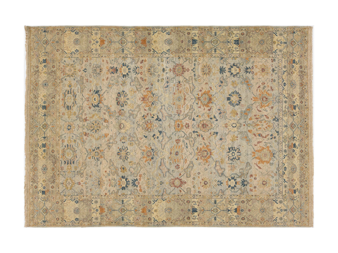 Modern Tabriz Wool Rug 9 X 13