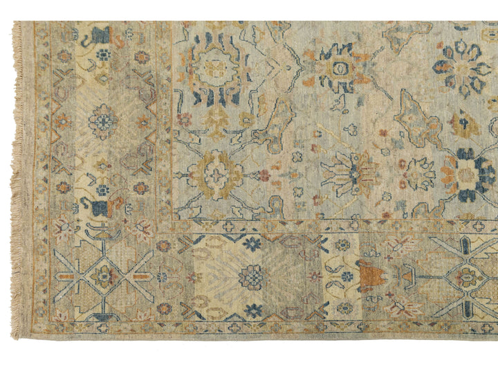 Modern Tabriz Wool Rug 9 X 13