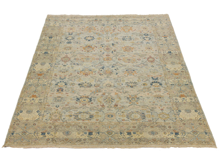 Modern Tabriz Wool Rug 9 X 13