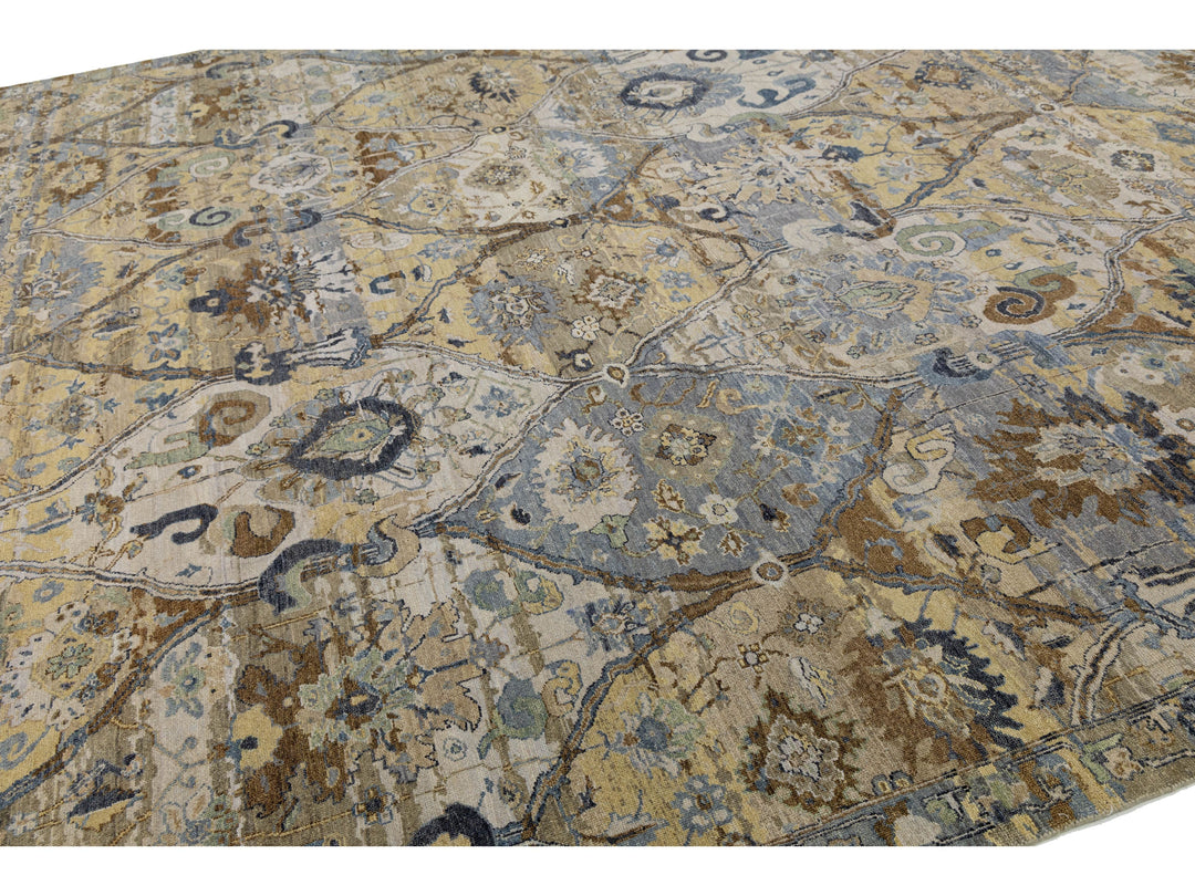 Modern Transitional Wool Rug 12 X 15