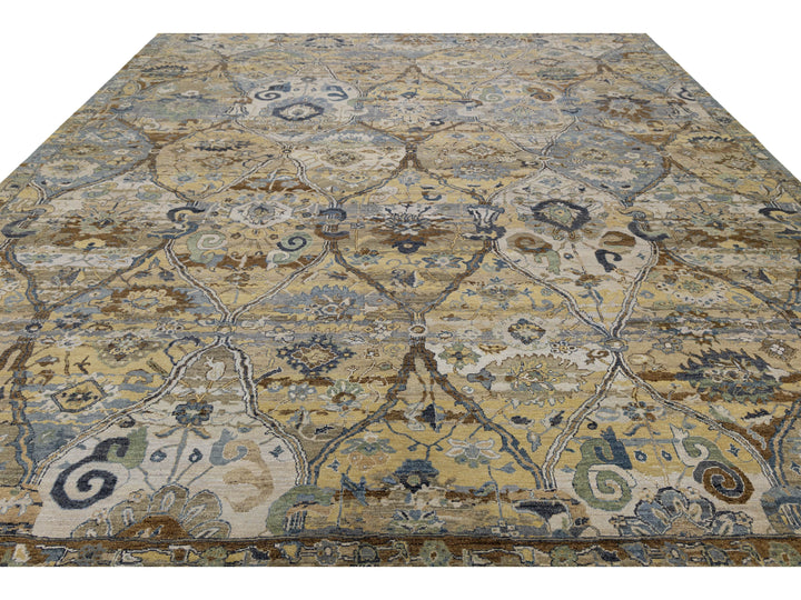 Modern Transitional Wool Rug 12 X 15