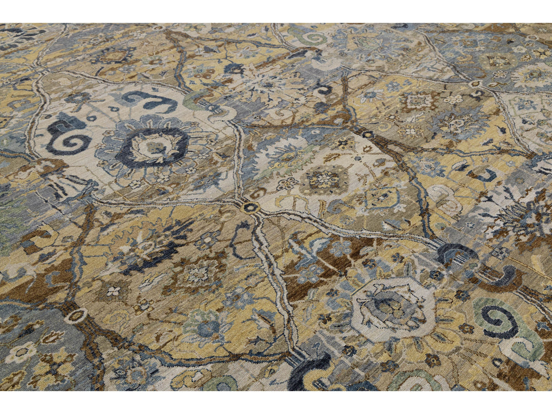 Modern Transitional Wool Rug 12 X 15