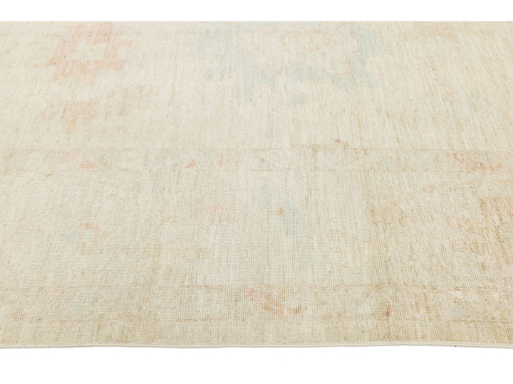 Modern Oushak Wool Rug 12 X 15