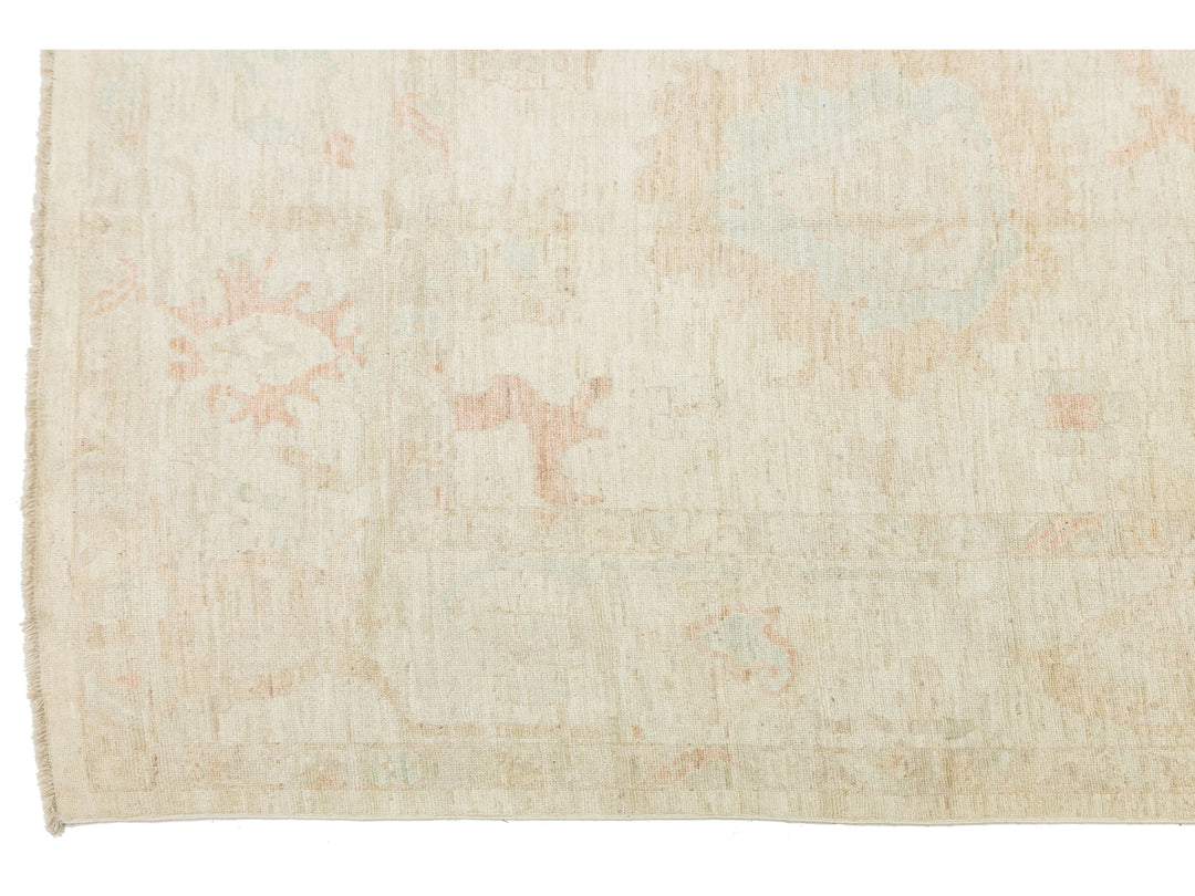 Modern Oushak Wool Rug 12 X 15