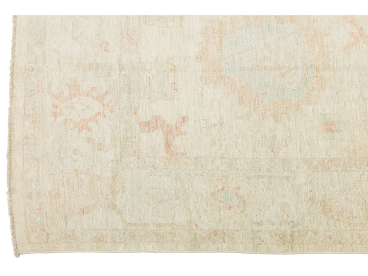 Modern Oushak Wool Rug 12 X 15