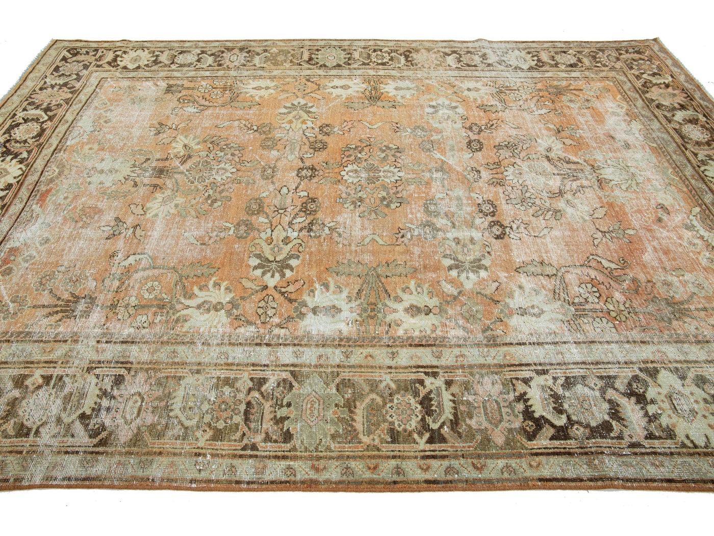 Antique Mahal Wool Rug 7 X 10