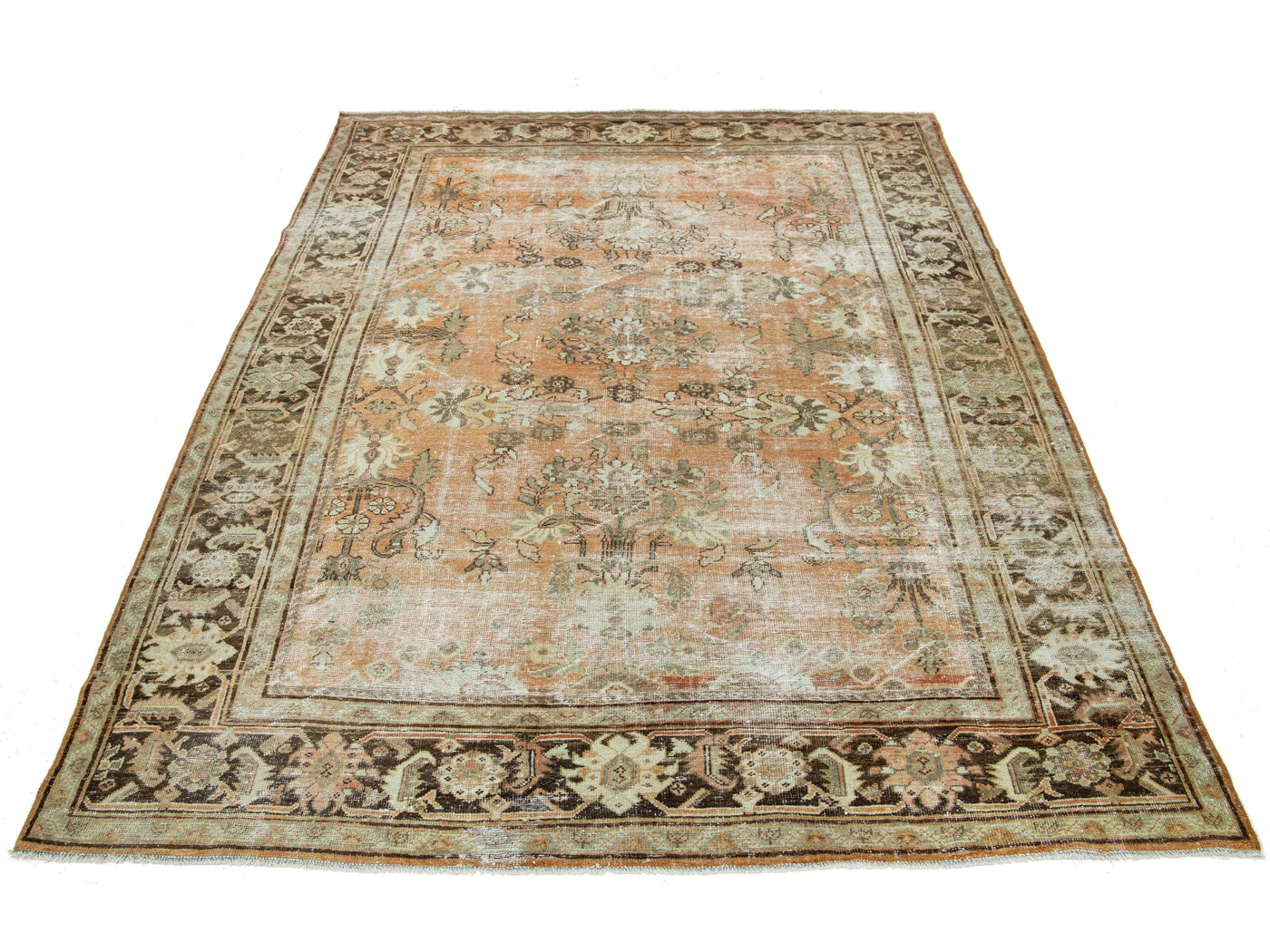 Antique Mahal Wool Rug 7 X 10