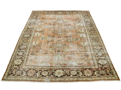 Antique Mahal Wool Rug 7 X 10