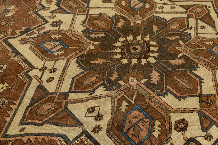 Antique Serapi Wool Rug 10 X 12