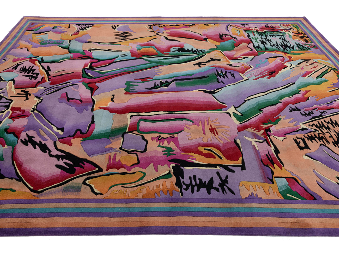 Modern Art Deco Chinese Rug 9 X 12