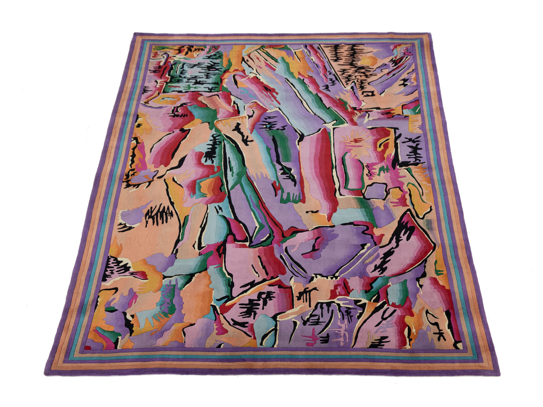Modern Art Deco Chinese Rug 9 X 12