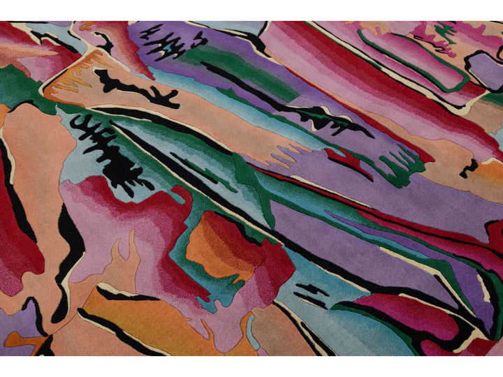 Modern Art Deco Chinese Rug 9 X 12