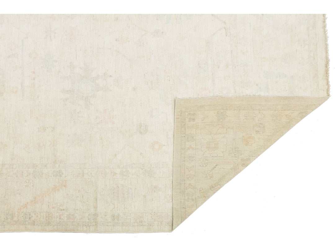 Modern Oushak Wool Rug 12 X 15